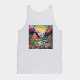 The Crystal Mountains of a Psychedelic Journey Tank Top